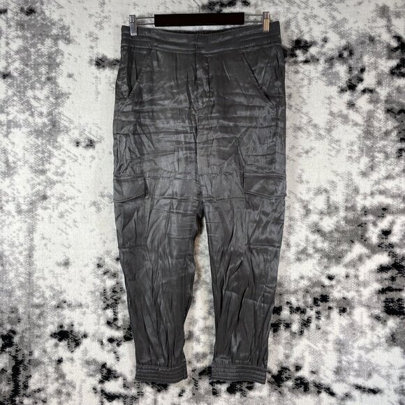 Anthropologie Pants - Anthropologie Shimmer Cargo Pants Womens Size Extra Small Dark‎ Brown Green